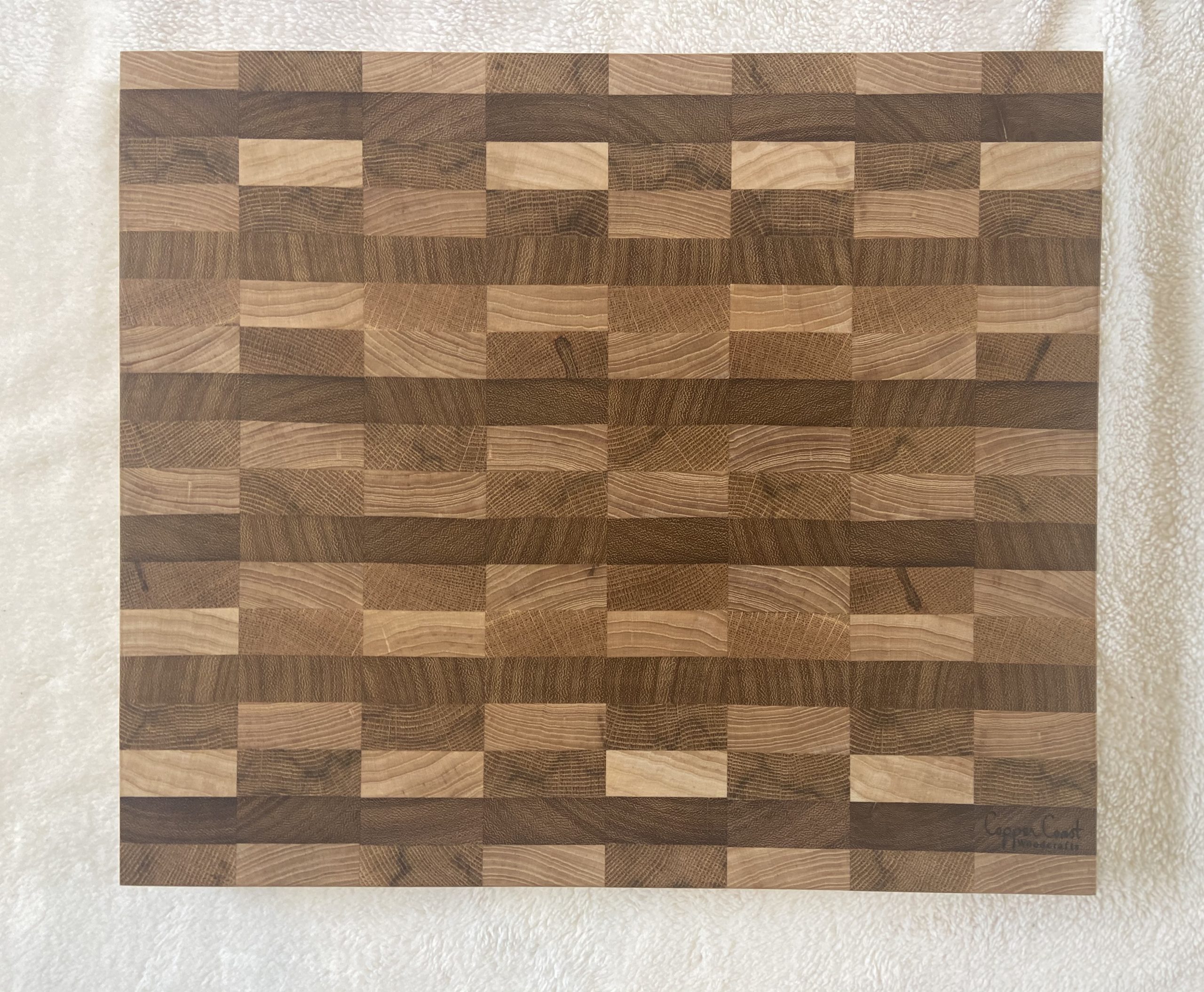 End Grain Block Chopping Board Copper Coast Woodcrafts   IMG 0364 Scaled 